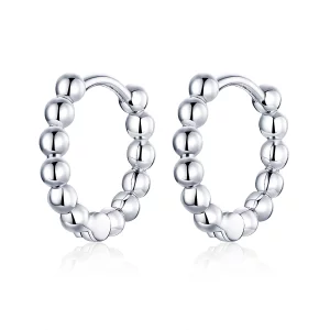 (image pour) Créoles Style PANDORA Petite balle - SCE807-A