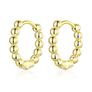 (image pour) Créoles Style PANDORA Petite balle - SCE807-B