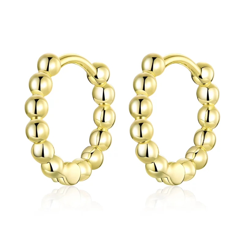 (image pour) Créoles Style PANDORA Petite balle - SCE807-B
