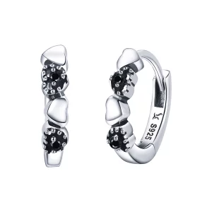 (image pour) Créoles Style PANDORA Rencontres coeurs - SCE445