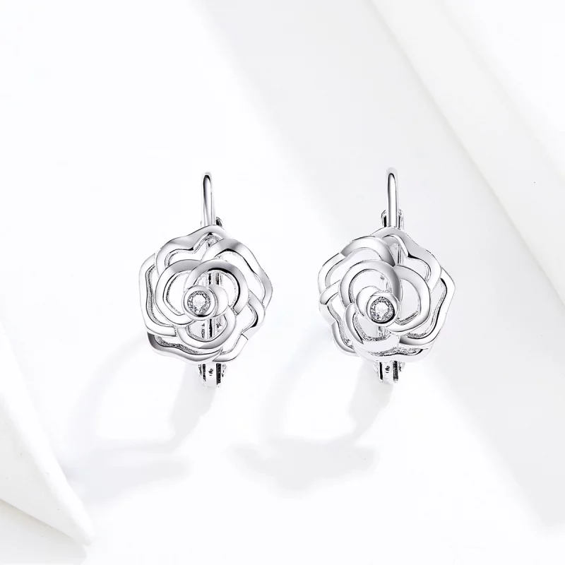 (image pour) Créoles Style PANDORA Rose - SCE745 - Afficher 3