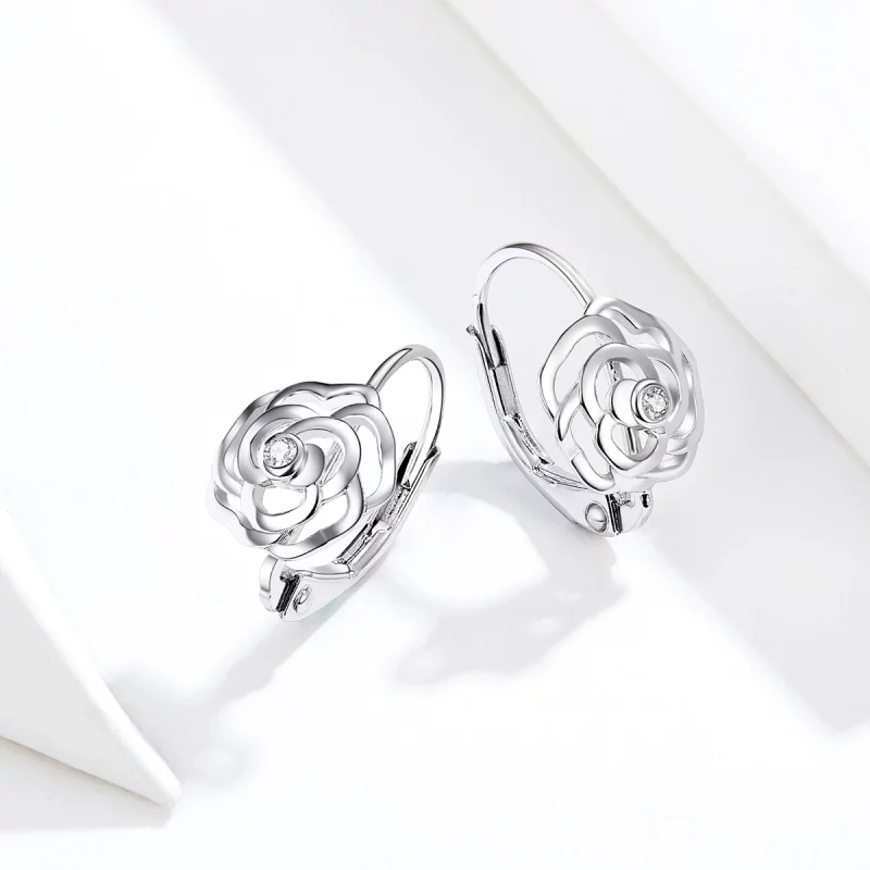(image pour) Créoles Style PANDORA Rose - SCE745 - Afficher 4