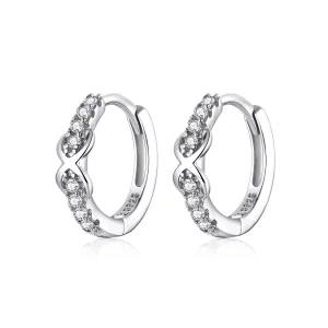 (image pour) Créoles Style PANDORA Symbole de l'infini - SCE872