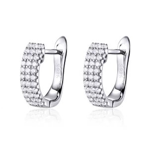 (image pour) Créoles Style PANDORA Temps brillant - SCE560