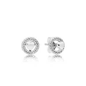 (image pour) Cœurs PANDORA Pour Toujours, boucles d’oreilles - 297709CZ