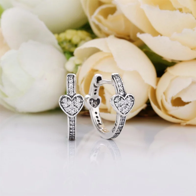 (image pour) Cœurs Séduisants, boucles d’oreilles PANDORA France - 297290CZ - Afficher 2