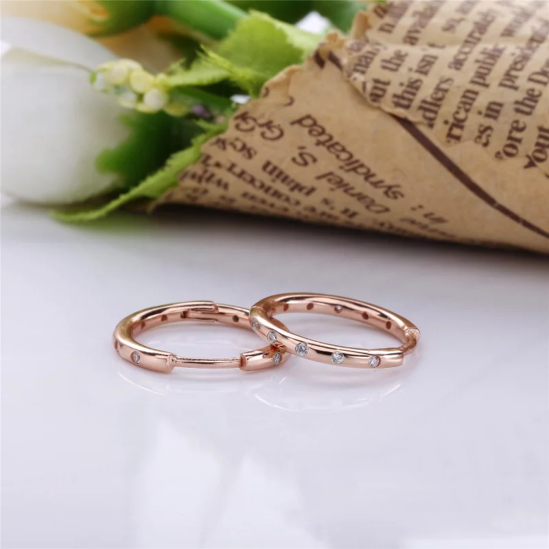 (image pour) Moments de la vie, PANDORA RoseMC et cz incolore - 286244CZ - Boucles d’oreilles - Afficher 3