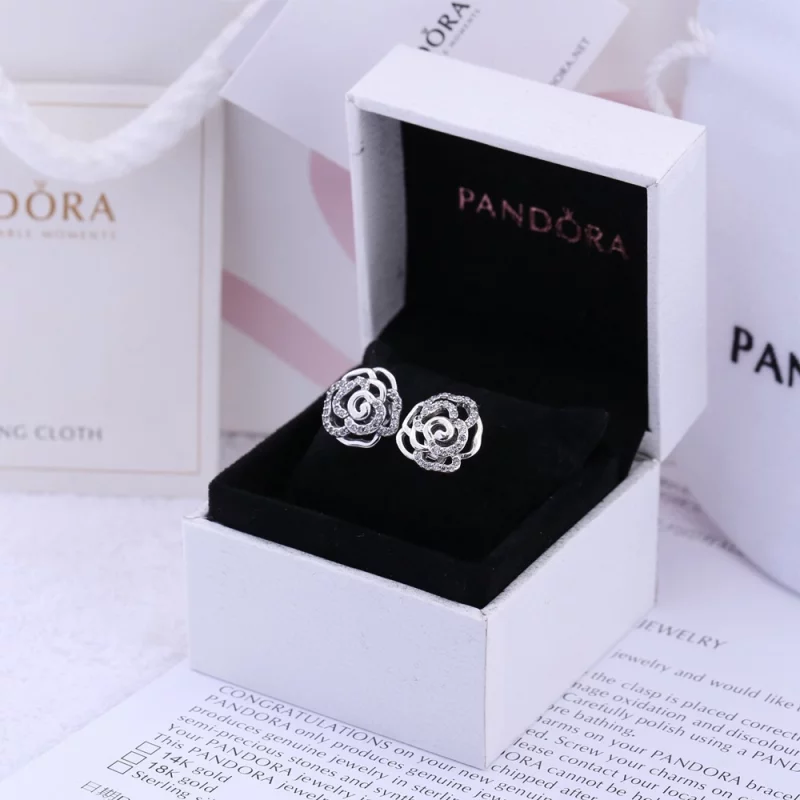 (image pour) PANDORA - Boucle d'Oreilles Rose Scintillante - 290575CZ - Afficher 2