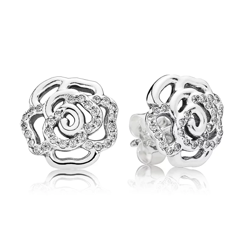 (image pour) PANDORA - Boucle d'Oreilles Rose Scintillante - 290575CZ