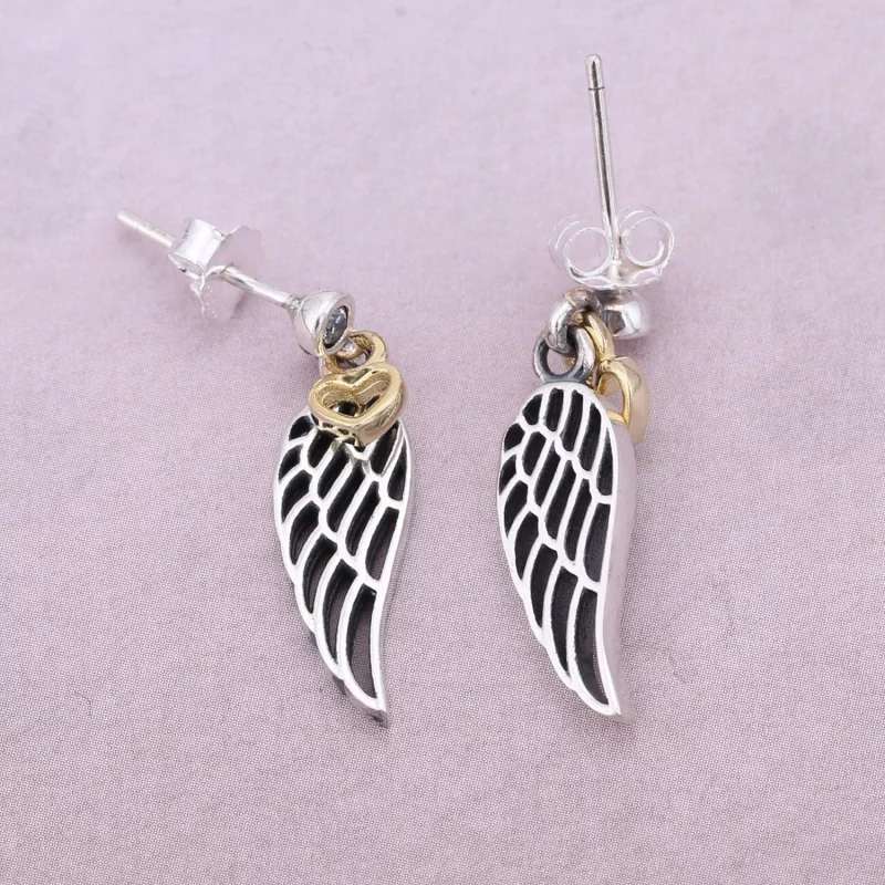 (image pour) PANDORA - Boucles d'Oreilles Amour et Guide Spirituel - 290583CZ - Afficher 2