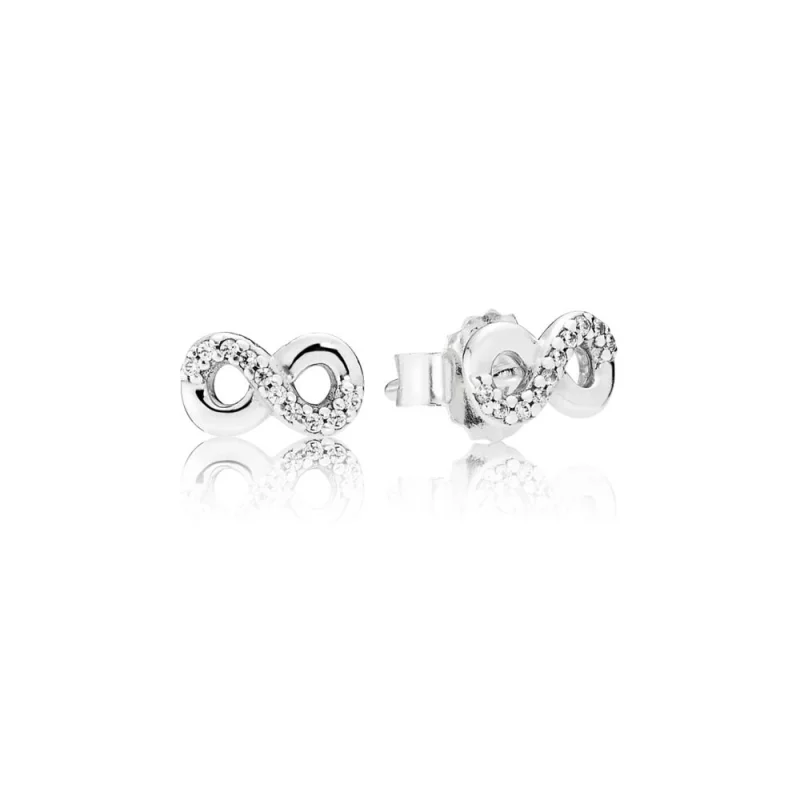 (image pour) PANDORA - Boucles d'Oreilles Amour Infini - 290695CZ