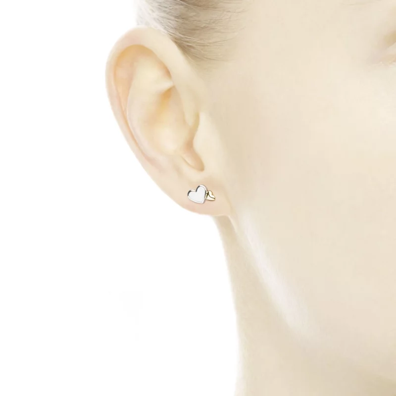 (image pour) PANDORA - Boucles d'Oreilles Coeurs Lumineux - 290697MOP - Afficher 4