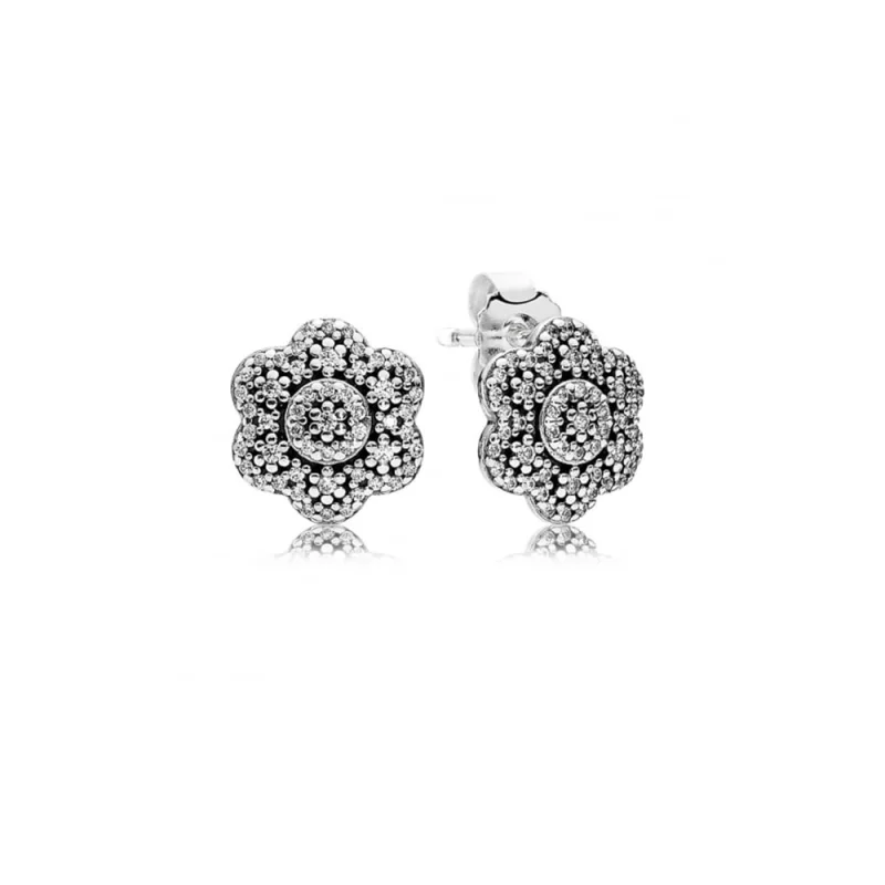 (image pour) PANDORA - Boucles d'oreilles Fleur Cristallisée - 290732CZ