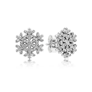 (image pour) PANDORA - Boucles d'Oreilles Flocon de Neige - 290589CZ