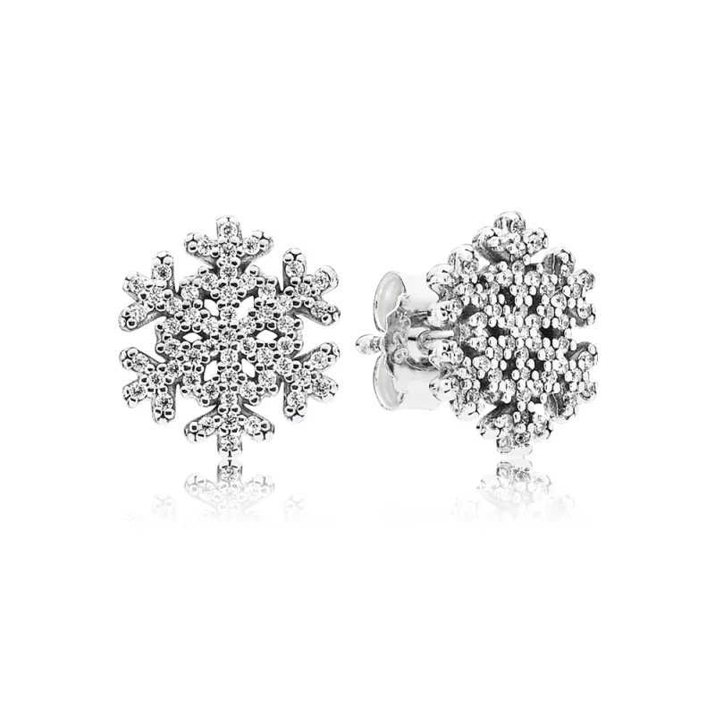 (image pour) PANDORA - Boucles d'Oreilles Flocon de Neige - 290589CZ