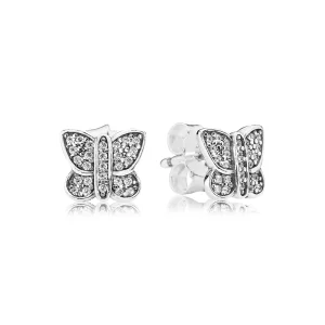 PANDORA - Boulces d'Oreilles Papillon Scintillant - 290571cz (image pour) PANDORA - Boulces d'Oreilles Papillon Scintillant - 290571cz