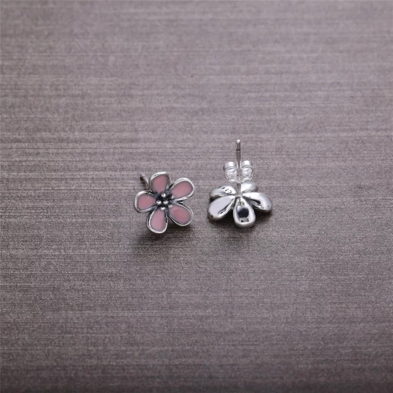 (image pour) PANDORA - Clous d'oreilles Fleurs de Cerisier Roses - 290537EN40 - Afficher 3