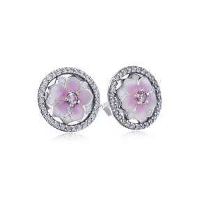(image pour) PANDORA - Clous d'Oreilles Fleurs de Magnolia - 290739PCZ