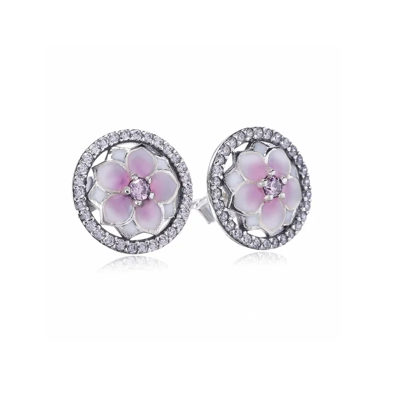 (image pour) PANDORA - Clous d'Oreilles Fleurs de Magnolia - 290739PCZ