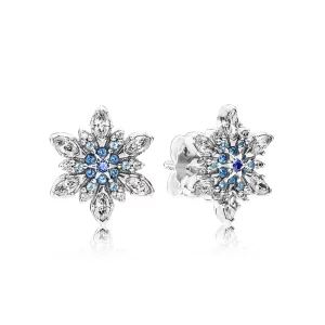 (image pour) PANDORA - Clous d'Oreilles Flocons de Neige Cristallisés - 290590NBLMX