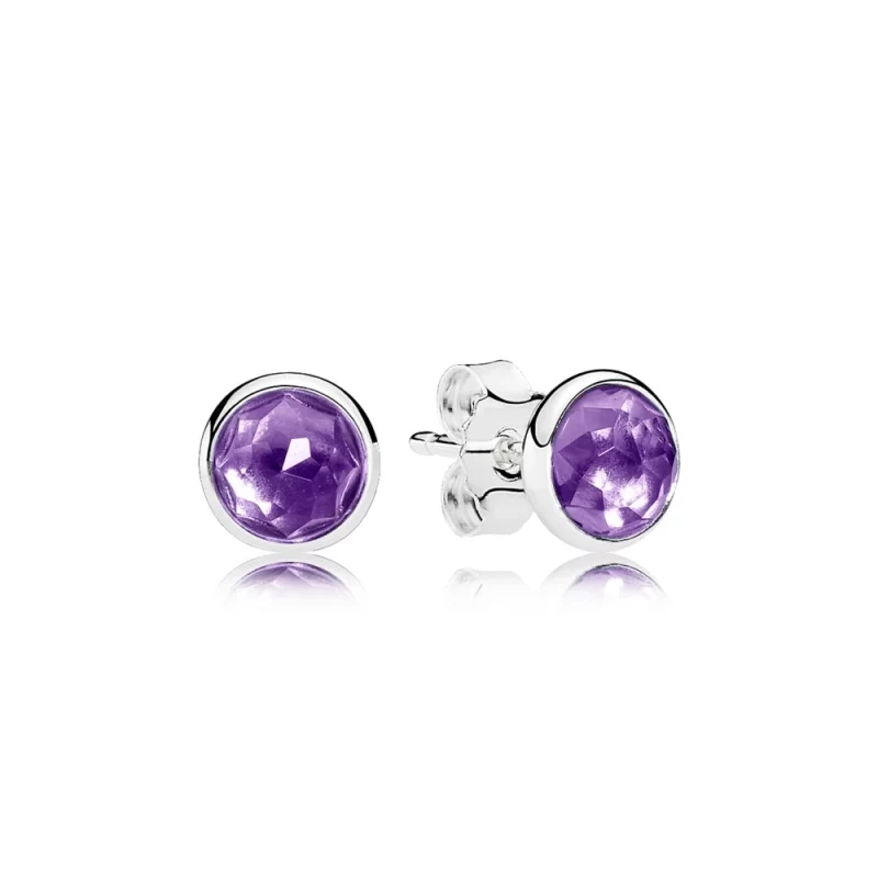 (image pour) PANDORA - Clous d'Oreilles Gouttelettes de Février - 290738sam