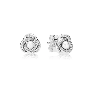 (image pour) PANDORA - Clous d'Oreilles Nœuds de l'Amour Lumineux - 290740WCP
