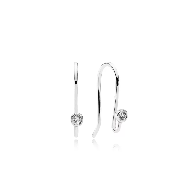 (image pour) PANDORA - Crochets d'oreilles étincelants - 290677CZ