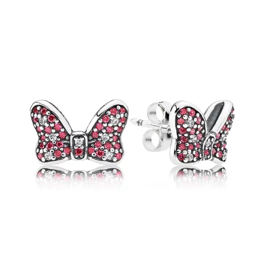 (image pour) PANDORA - Disney, Ruban scintillant - 290578CZR - Boucles d’oreilles