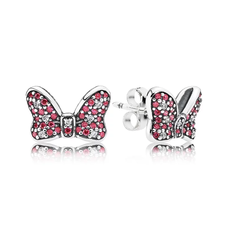 (image pour) PANDORA - Disney, Ruban scintillant - 290578CZR - Boucles d’oreilles