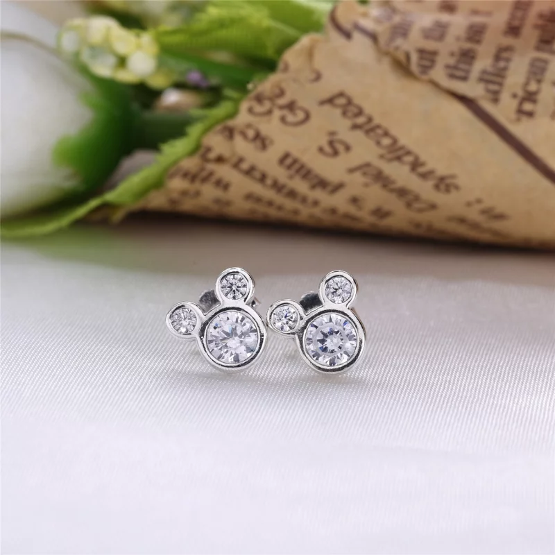 (image pour) PANDORA - Disney, Simplement Mickey - 290577CZ - Boucles d’oreilles - Afficher 2