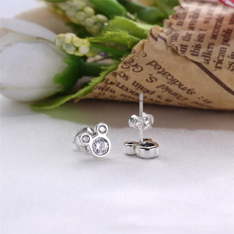 (image pour) PANDORA - Disney, Simplement Mickey - 290577CZ - Boucles d’oreilles - Afficher 3
