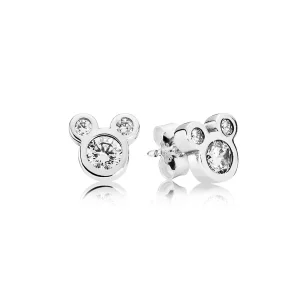 (image pour) PANDORA - Disney, Simplement Mickey - 290577CZ - Boucles d’oreilles