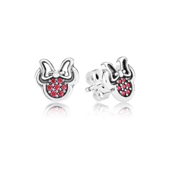 (image pour) PANDORA - Disney, Simplement Minnie - 290580CZR - Boucles d’oreilles