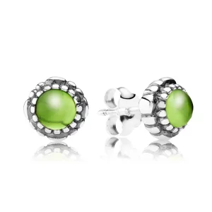 PANDORA - Fleurs de fête, août, péridot - 290543PE - Boucles d’oreilles (image pour) PANDORA - Fleurs de fête, août, péridot - 290543PE - Boucles d’oreilles