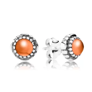 PANDORA - Fleurs de fête, juillet, cornaline - 290543CAR - Boucles d’oreilles (image pour) PANDORA - Fleurs de fête, juillet, cornaline - 290543CAR - Boucles d’oreilles