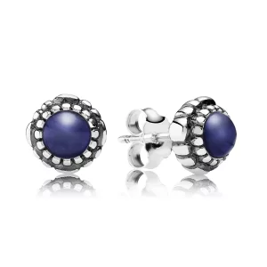 PANDORA - Fleurs de fête, septembre, lapis-lazuli - 290543LP - Boucles d’oreilles (image pour) PANDORA - Fleurs de fête, septembre, lapis-lazuli - 290543LP - Boucles d’oreilles