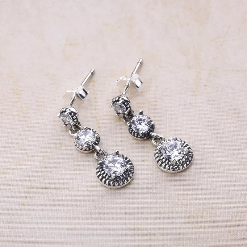(image pour) PANDORA - Élégance infinie, cz incolore - 290742CZ - Boucles d’oreilles - Afficher 2