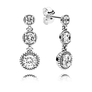(image pour) PANDORA - Élégance infinie, cz incolore - 290742CZ - Boucles d’oreilles