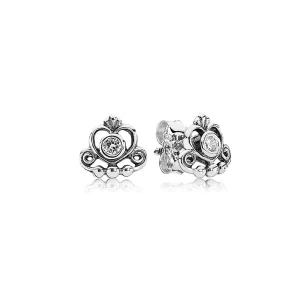 (image pour) PANDORA - Ma princesse, cz incolore - 290540CZ - Boucles d’oreilles