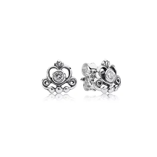(image pour) PANDORA - Ma princesse, cz incolore - 290540CZ - Boucles d’oreilles