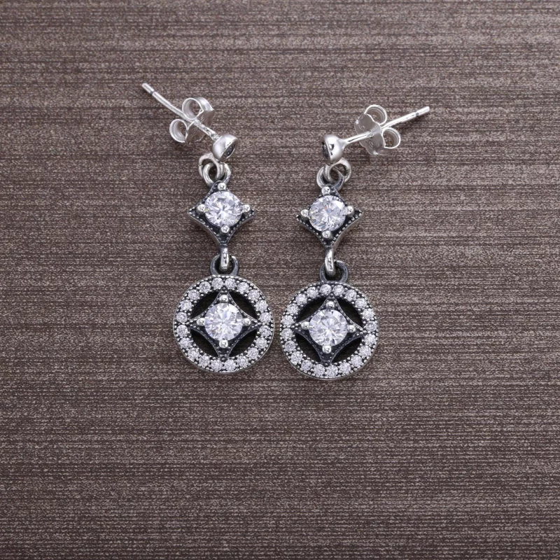 (image pour) PANDORA - Pendants d'oreilles élégance Vintage - 290722CZ - Afficher 2