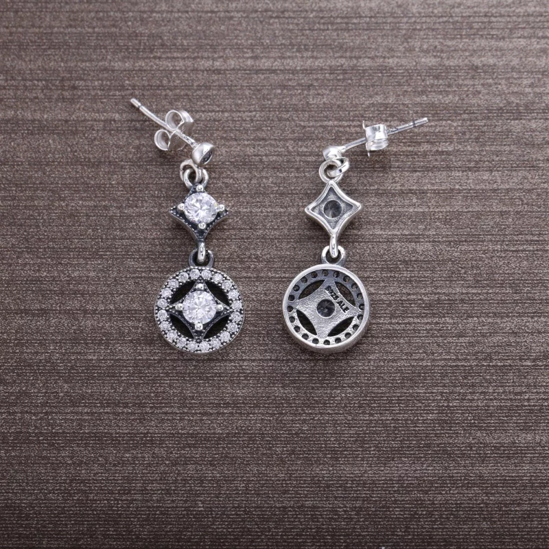 (image pour) PANDORA - Pendants d'oreilles élégance Vintage - 290722CZ - Afficher 3