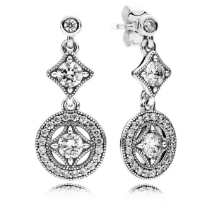 (image pour) PANDORA - Pendants d'oreilles élégance Vintage - 290722CZ
