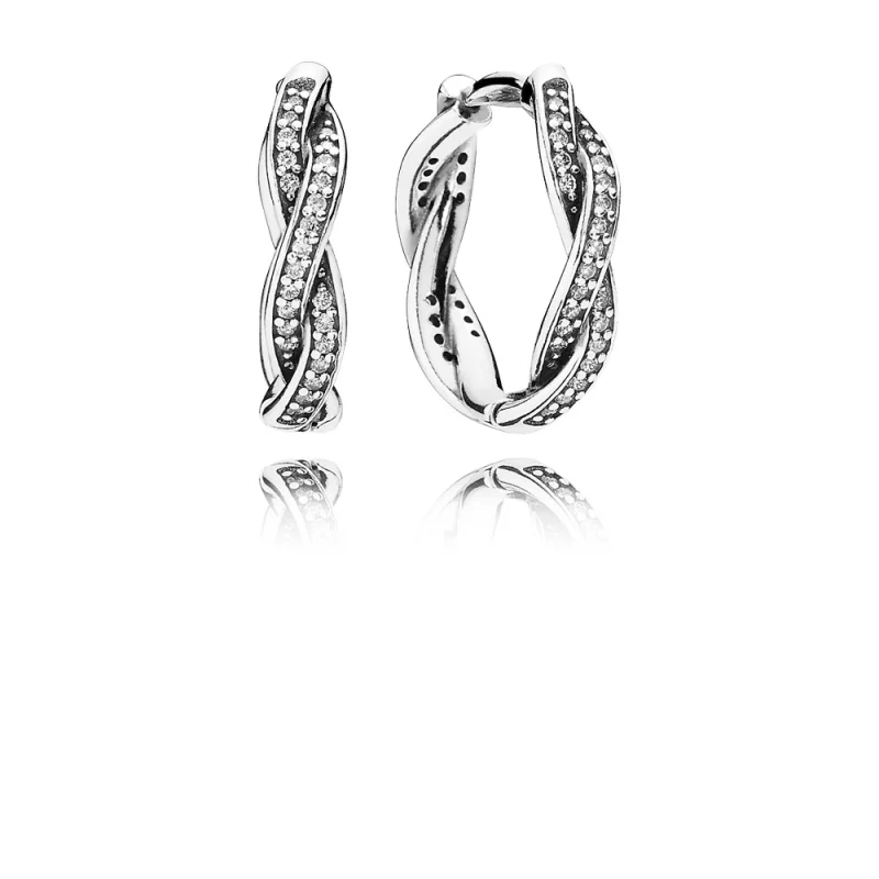 (image pour) PANDORA - Torsade de la Foi, Anneaux d'Oreilles - 290576CZ