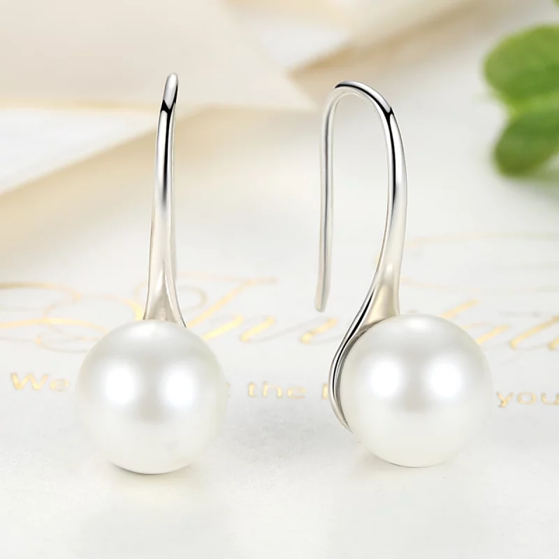 (image pour) Pendants d'Oreilles Style PANDORA Amour pur - SCE037 - Afficher 3