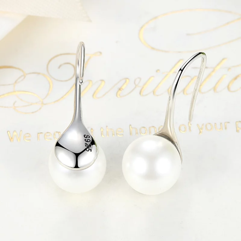 (image pour) Pendants d'Oreilles Style PANDORA Amour pur - SCE037 - Afficher 4