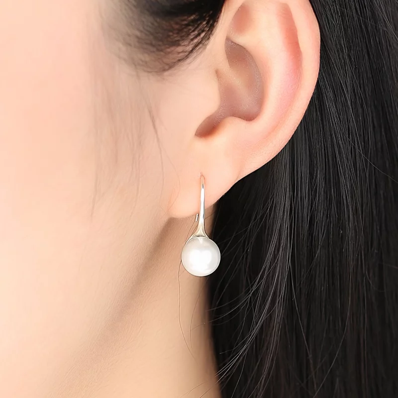 (image pour) Pendants d'Oreilles Style PANDORA Amour pur - SCE037 - Afficher 7