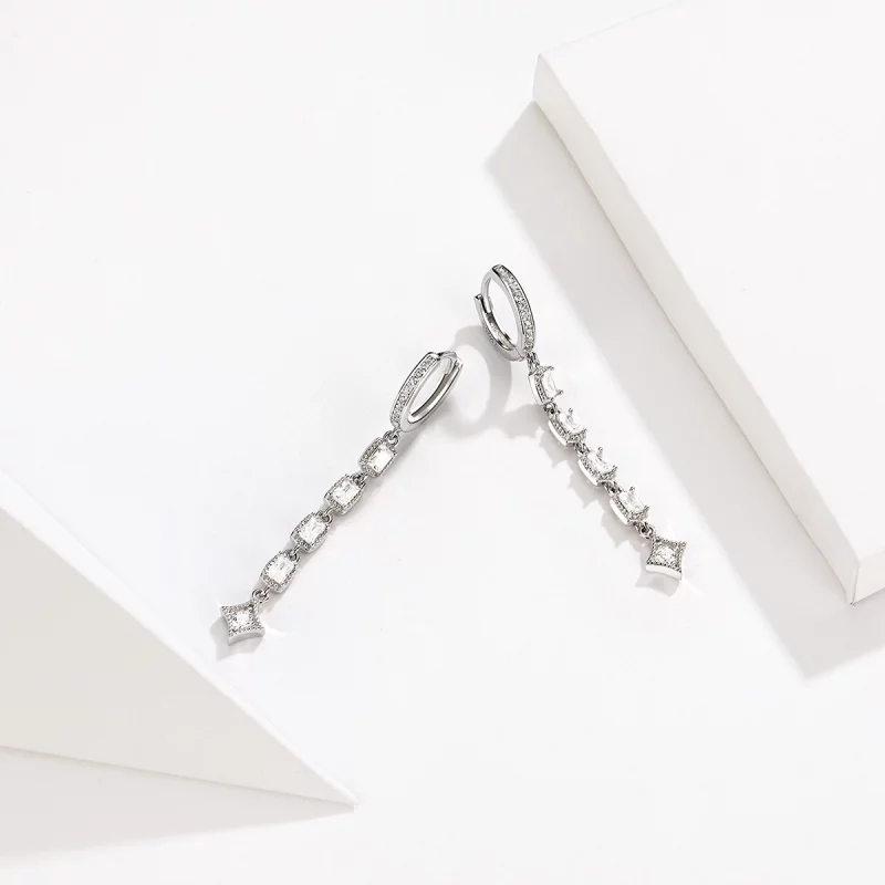 (image pour) Pendants d'Oreilles Style PANDORA Amour Zircone - SCE583 - Afficher 5