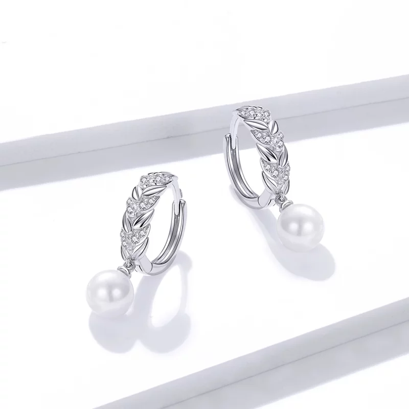 (image pour) Pendants d'Oreilles Style PANDORA Blé Brillant - BSE446 - Afficher 2