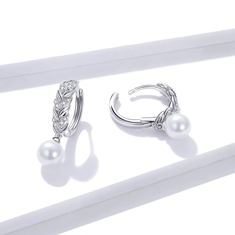 (image pour) Pendants d'Oreilles Style PANDORA Blé Brillant - BSE446 - Afficher 4